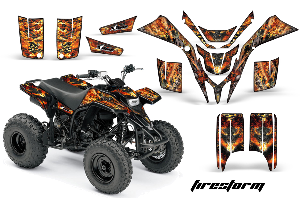 Blaster Graphics Kit Yamaha Blaster Graphics Kit Firestorm Black (1014 of 1366)